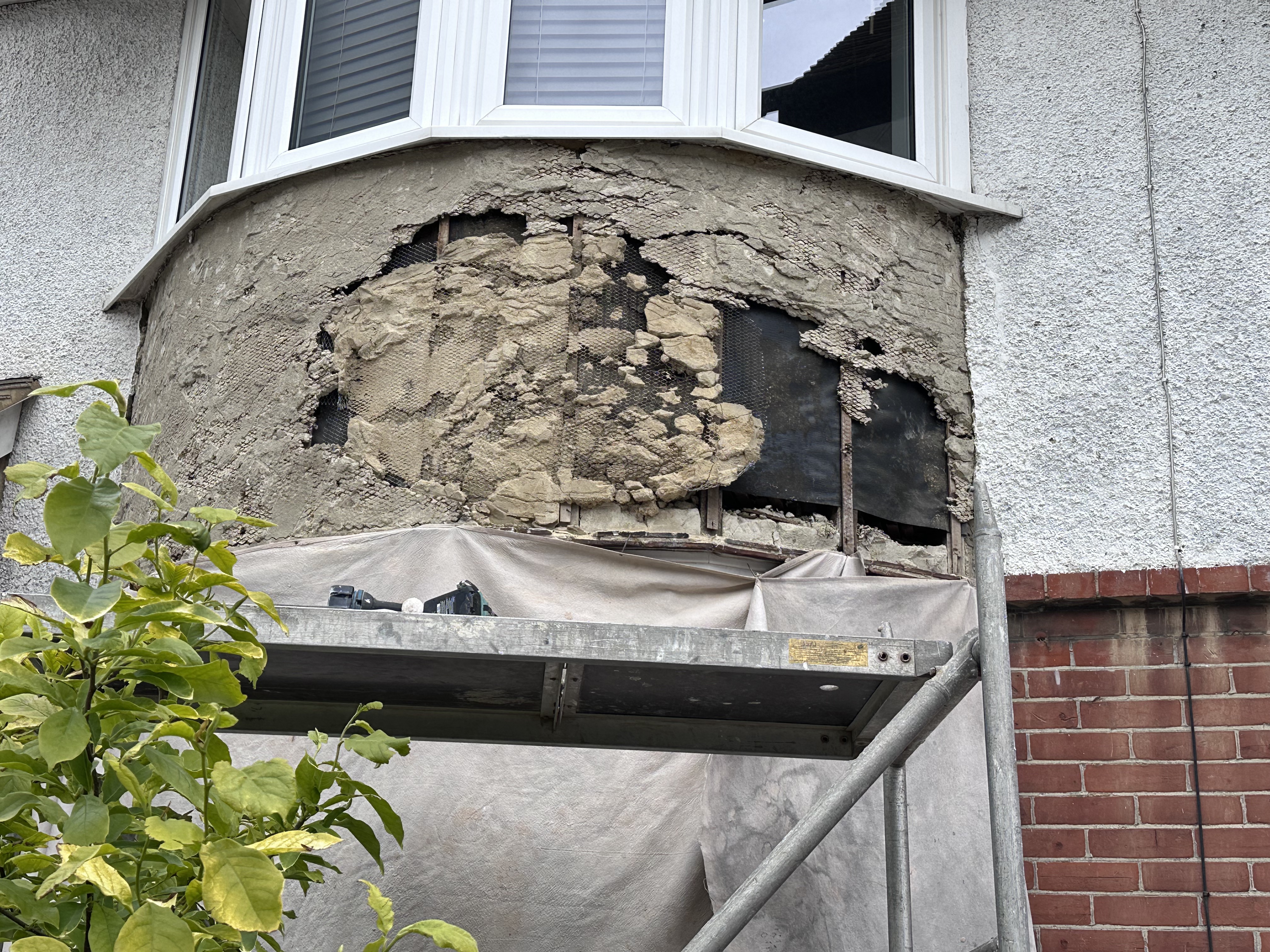 Before - Exterior Render Repair